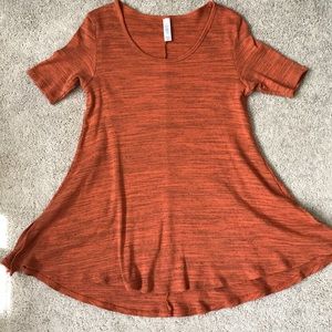 Burnt orange and black Lularoe perfect t xxs